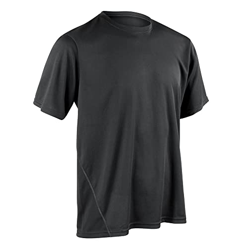 Spiro Herren Sport T-Shirt Performance (XLarge) (Schwarz) von Spiro