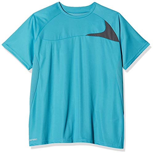 Spiro Herren Trainings-Shirt Blau (Aqua/Grey 351), XXX-Large (Herstellergröße: 3XL) von adidas