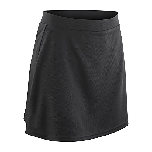 Spiro Mädchen Junior Trainingshosenrock / Skort (Small) (Schwarz) von Spiro