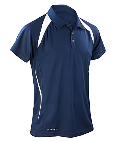 Spiro Team Spirit Polo Herren Poloshirt , Blau (Navy/White 252) , Medium von Result