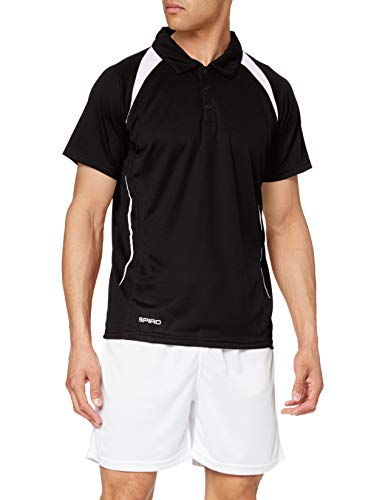 Spiro Team Spirit Polo Herren Poloshirt , Schwarz (Black/White 150) , XX-Large von Result