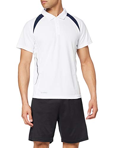 Spiro Team Spirit Polo Herren Poloshirt , Weiß (White/Navy 052) , XXX-Large von Result