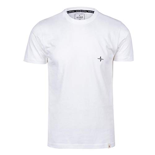 Spitzbub Herren T-Shirt Kurzarm Shirt Weiß, Henri, XL von Spitzbub