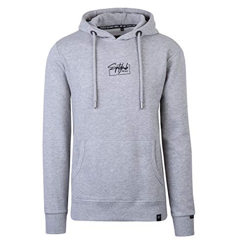 Spitzbub Herren Hoodie Pullover mit Kapuze Kapuzenpullover Jasper in Grau (M) von Spitzbub