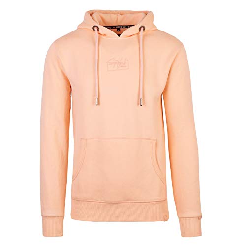 Spitzbub Herren Hoodie Pullover mit Kapuze Kapuzenpullover Loui in Peach von Spitzbub