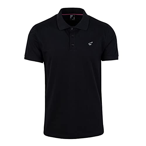 Spitzbub Herren Poloshirt Polohemd mit Stick "minimalStreet" in Schwarz (Schwarz, M) von Spitzbub