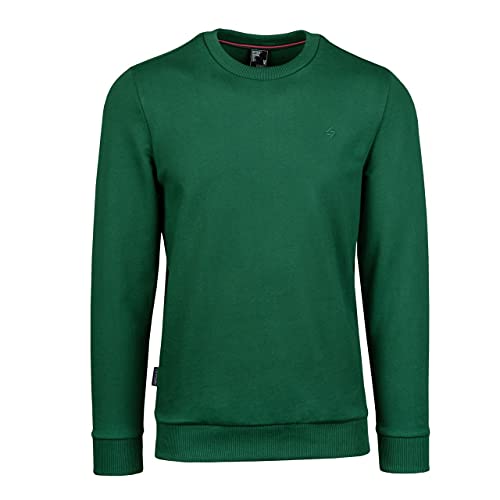 Spitzbub Herren Pullover Crewneck Sweatshirt Sports in Grün (XXL, Grün) von Spitzbub