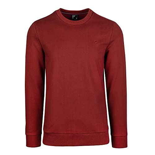 Spitzbub Herren Pullover Crewneck Sweatshirt Sports in Rot (L, Rot) von Spitzbub