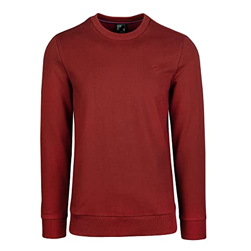 Spitzbub Herren Pullover Crewneck Sweatshirt Sports in Rot (XXL, Rot) von Spitzbub