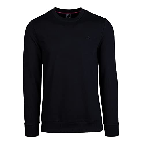 Spitzbub Herren Pullover Crewneck Sweatshirt Sports in Schwarz (3XL, Schwarz) von Spitzbub