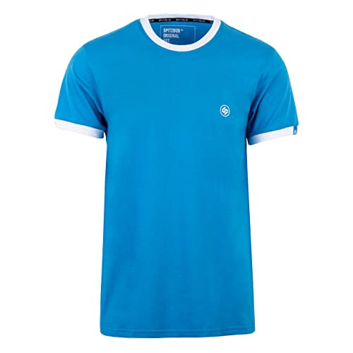 Spitzbub Herren T-Shirt Shirt mit Print oder Stick Full Sports (3XL, Blau) von Spitzbub