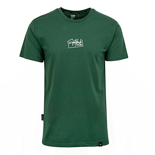 Spitzbub Herren T-Shirt Shirt mit Print oder Stick Street-Design in Grün (L, Grün) von Spitzbub