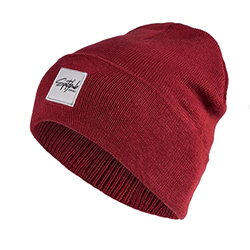 Spitzbub Unisex Mütze Beanie (Rot) von Spitzbub