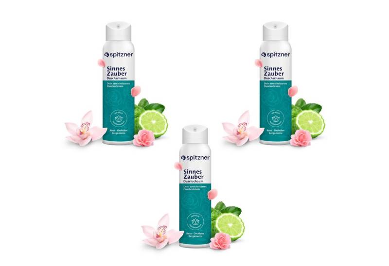 Spitzner Badezusatz Spitzner Duschschaum Set Sinnes Zauber 3x 150 ml Sinnliche von Spitzner