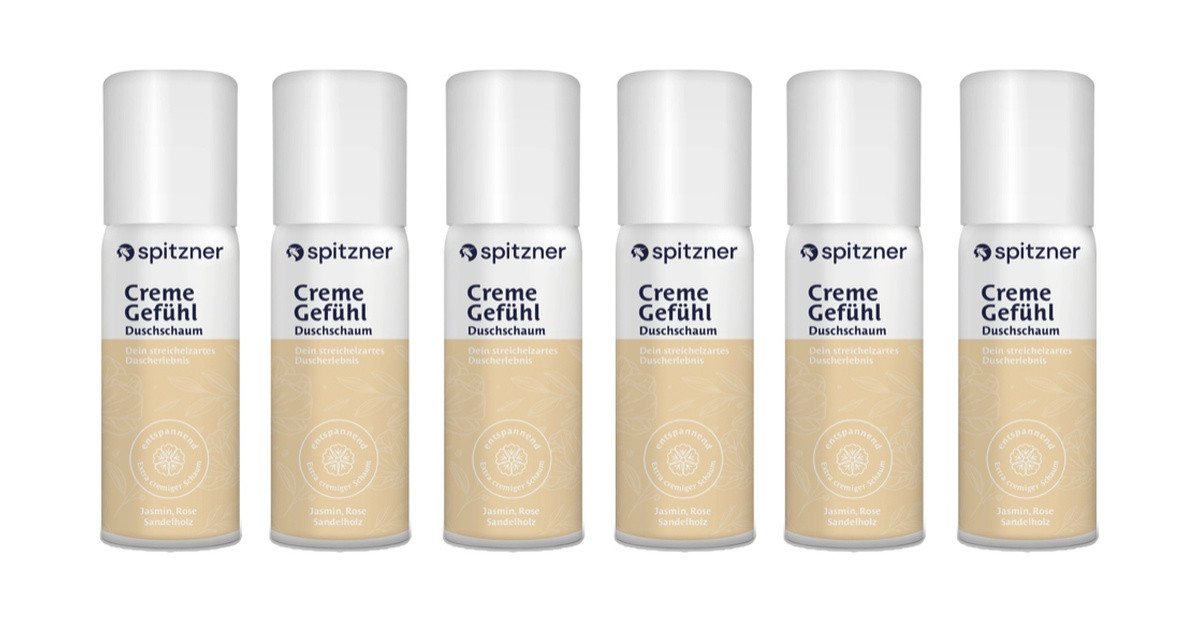 Spitzner Duschschaum Spitzner Duschschaum CremeGefühl (6 x 50 ml) von Spitzner