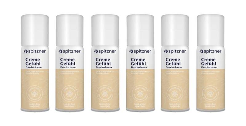 Spitzner Duschschaum Spitzner Duschschaum CremeGefühl (6 x 50 ml) von Spitzner