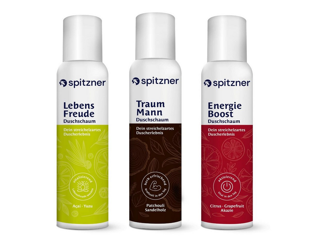 Spitzner Duschschaum Spitzner Fitness Man Duschschaum Set (3 x 150 ml) von Spitzner