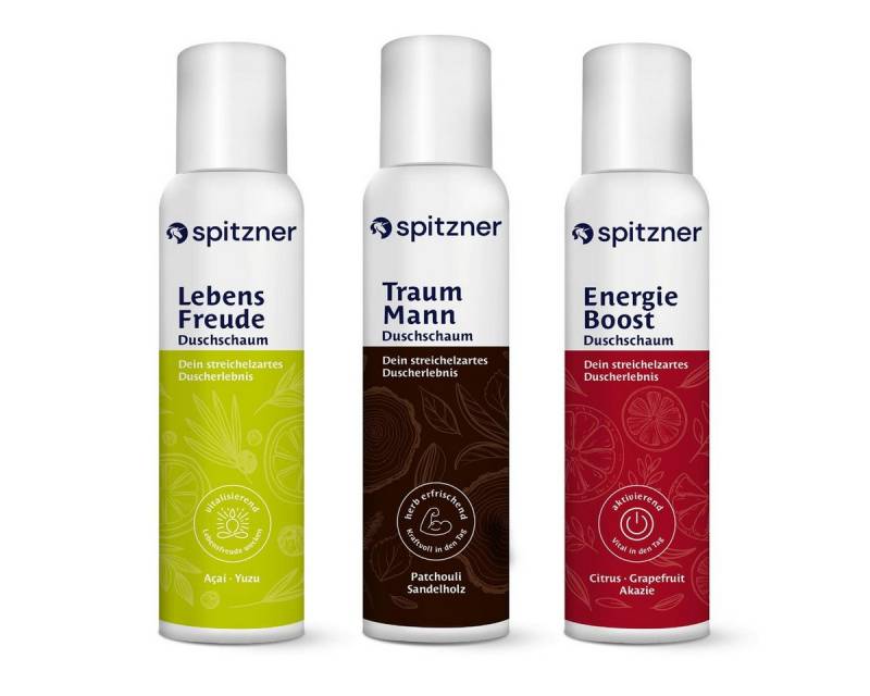 Spitzner Duschschaum Spitzner Fitness Man Duschschaum Set (3 x 150 ml) von Spitzner