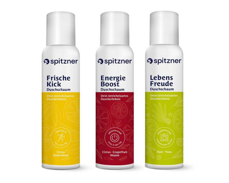 Spitzner Duschschaum Spitzner Power Dusche Duschschaum Set (3 x 150 ml) von Spitzner