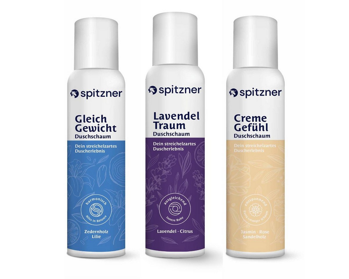Spitzner Duschschaum Spitzner Relax Dusche Duschschaum Set (3 x 150 ml) von Spitzner