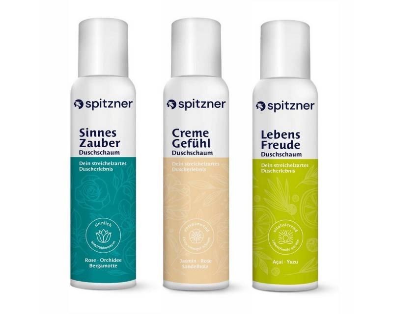 Spitzner Duschschaum Spitzner Wohlfühlen Duschschaum Set (3 x 150ml) von Spitzner