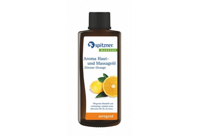 Spitzner Massageöl Spitzner Aroma Haut- und Massageöl Zitrone Orange 190 ml anregendes von Spitzner
