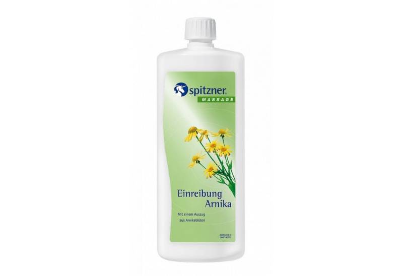 Spitzner Massageöl Spitzner Einreibung Arnika 1 Liter (1000 ml) angenehm kühlend von Spitzner
