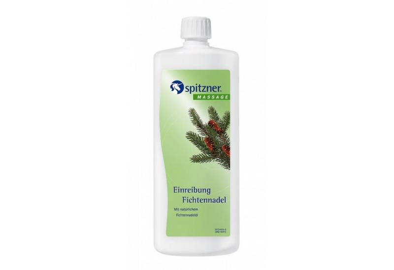 Spitzner Massageöl Spitzner Einreibung Fichtennadel 1 Liter (1000 ml) angenehm kühlend von Spitzner