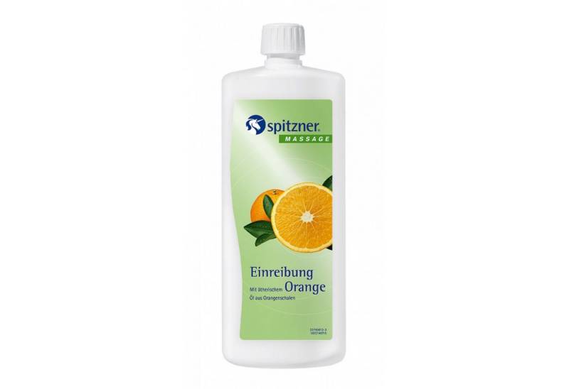 Spitzner Massageöl Spitzner Einreibung Orange 1 Liter (1000 ml) angenehm kühlend von Spitzner