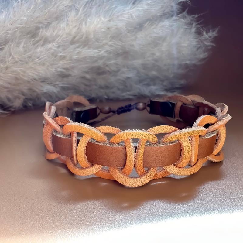 Lederarmband Herren Geschenkidee Freund Schmuck Leder Braun Boho Armband Männer Hippie Lederschmuck Geschenk Mann Western Stil Accessoires von SpitzstockDE