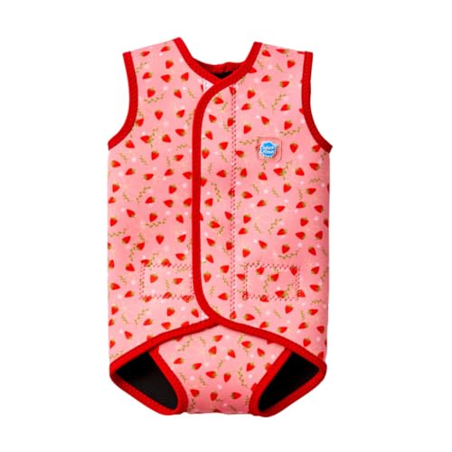 Splash About Unisex Baby Wrap One Piece Swimsuit, Strawberry Field, 6-18 Monate von Splash About