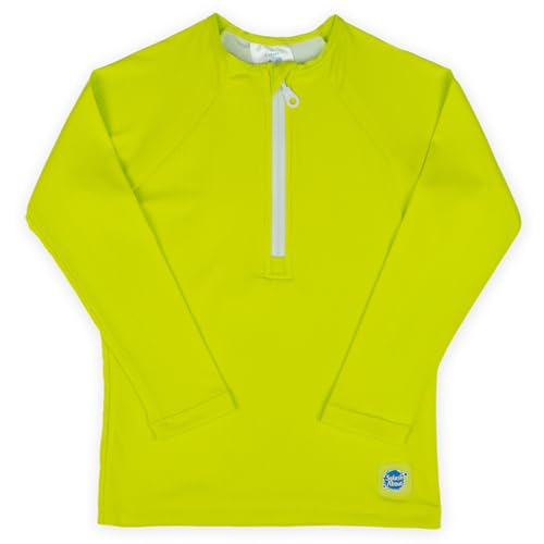 Splash About Unisex Kinder Long Sleeve Premium Top, Lime-1 Year Rash-Guard-Shirt, 1-2 Years von Splash About