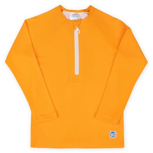 Splash About Unisex Kinder Long Sleeve Premium Top, Orange-1 Year Rash-Guard-Shirt, 1-2 Years von Splash About
