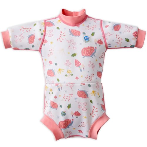 Splash About kleine Mädchen Happy Nappy Wetsuit Einteiliger Badeanzug, Forest Walk, 0-4 Monate Splash About kleine Mädchen Happy Nappy Wetsuit Einteiliger Badeanzug, Forest Walk, 0-4 Monate von Splash About