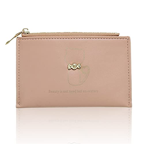 Geldbeutel Damen, Kleine Portemonnaie Multi Slots, PU Leder Brieftasche, Schlanke Kartenhalter Mini Geldbörse Für Frauen Mädchen Kinder (Khaki) von Spldsun