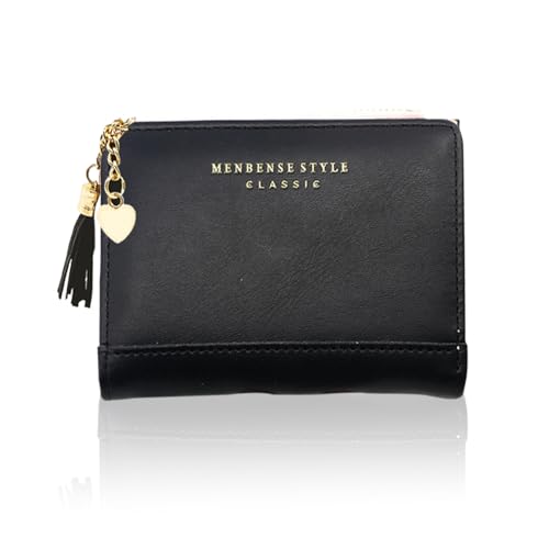 Geldbörse Damen Kleine, Kleine Portemonnaie Multi Slots, PU Leder Brieftasche, Schlanke Kartenhalter Mini Geldbörse Für Frauen Mädchen Kinderinder von Spldsun