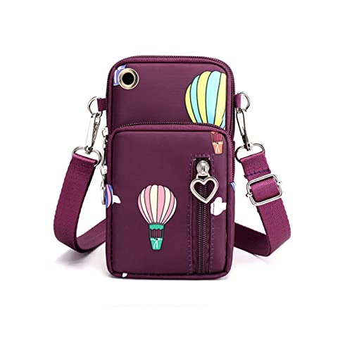 Spldsun Umhängetasche, Frauen Messenger Bag Phone Tasche, Mode Oxford Tuch Schultertasche, für Frauen Kinder Phone Schlüsselanhänger (Lila) von Spldsun