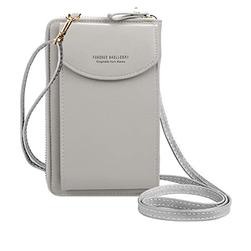 Spldsun Frauen Brieftasche, Cross-Body Tasche Leder, Geldbörse Handy Mini-Tasche Kartenhalter Schulter Brieftasche Tasche, mit Kartenfächer Verstellbar Abnehmbar Schultergurt von Spldsun