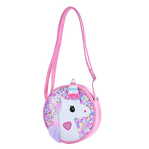 Spldsun Mini Rosa Handtasche Kinder, Rosa Messenger Bag Kinder, Verstellbarem Gurt Geldbeutel, Nette Kleinkind Kinder Crossbody Geldbörse, für Kindergarten, Schule, Park, Reisen, Party von Spldsun