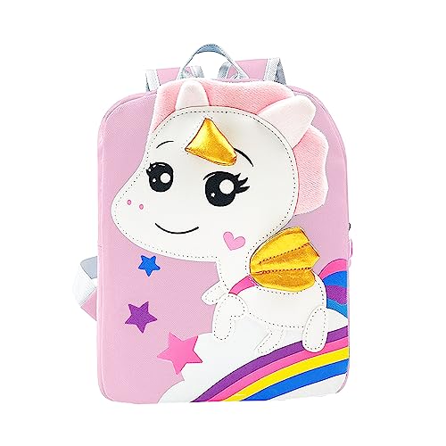 Einhorn Rucksack Kinder Einhorn Rucksäcke Schulrucksack Rosa Kindergartenrucksack Mädchen Baby Gepäck zurück Baby Geschenk Ideal für Schule und Freizeit Reisen von Spldsun