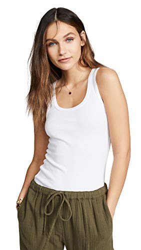 Splendid Damen, Top, 1X1 Tank, Weiß, L von Splendid