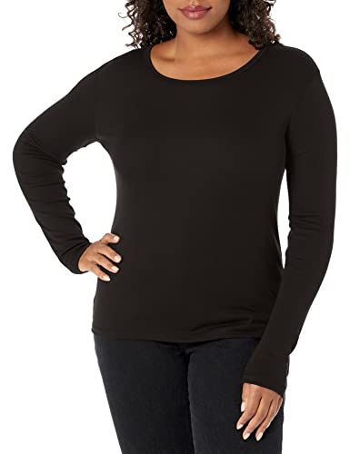 Splendid Damen 1X1 LS Langarmshirt, Schwarz, 40 (Herstellergröße:Large) von Splendid