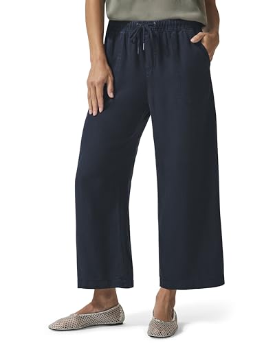 Splendid Damen Angie Crop weitem Bein Hose, Marineblau, Groß von Splendid