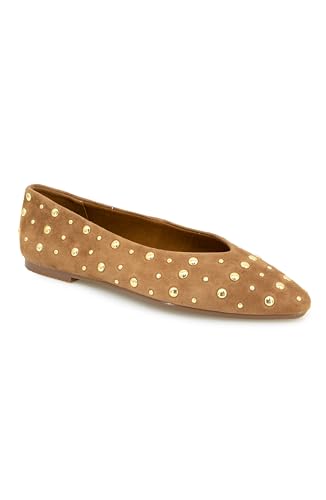 Splendid Damen Latouche Studs Ballerinas, Caramel, 37 EU Splendid Damen Latouche Studs Ballerinas, Caramel, 37 EU von Splendid