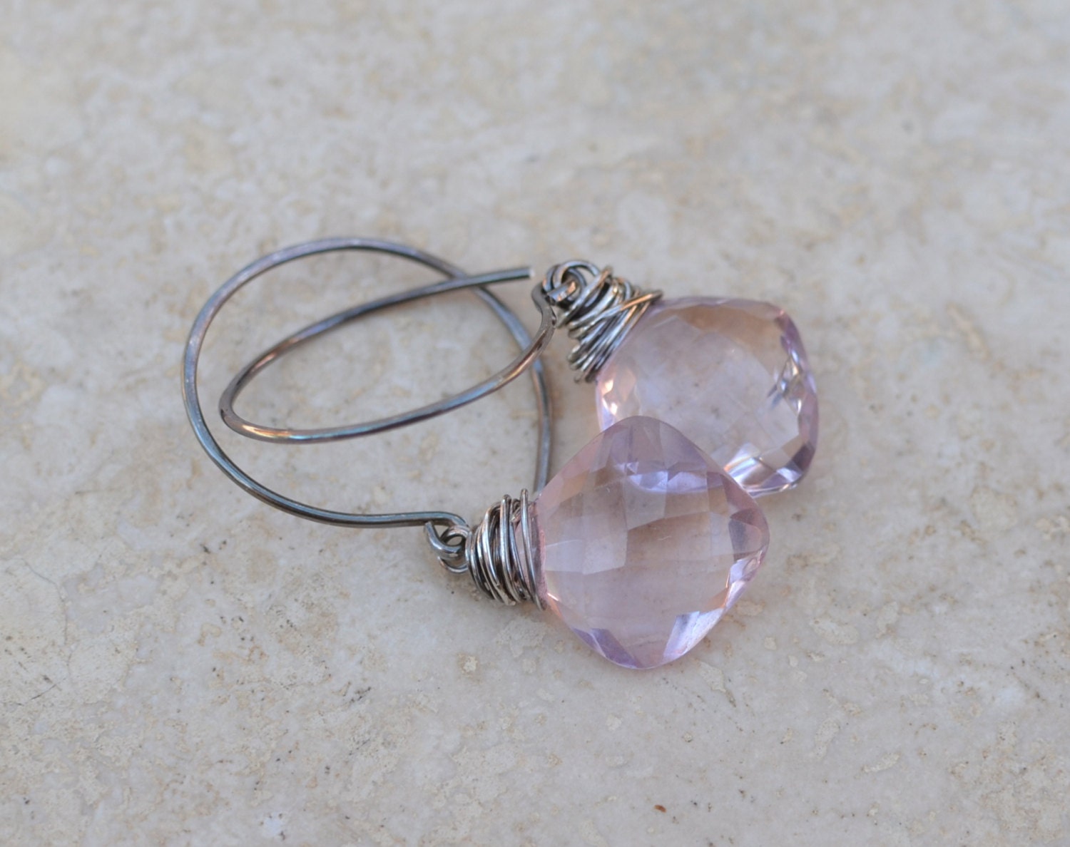Ametrin Edelstein Ohrringe - Wire Wrapped With Sterling Silber Feine Traumlandschaft Von Splendorvendor Ametrin Edelstein Ohrringe - Wire Wrapped With Sterling Silber Feine Traumlandschaft Von Splendorvendor von SplendorVendor