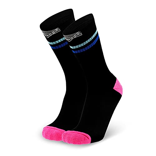 Splends Tennis socken Classic Spin Schwarz Damen, Herren, Kinder, Männer - Reitsocken, Herrensocken, Weihnachtssocken, Sportsocken, Laufsocken - lustige Lauf socken für Sneaker - 39-42 (39) von Splends