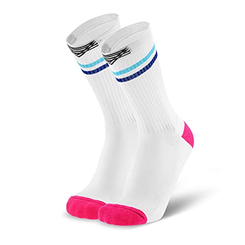 Splends Socken Classic Spin Weiß Herren, Damen, Frauen, Männer - Sportsocken in bunt - Weihnachts socken, Weihnachten, Triathlonsocken für Triathlon als Geschenk 43-46 (45) von Splends