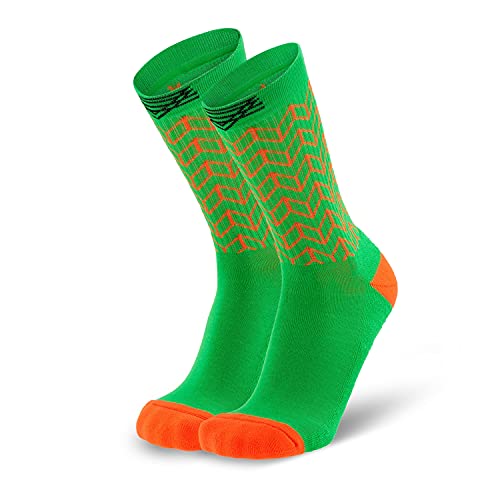 Splends Tennissocken Kick Serve Grün - Trainingssocken, Radsocken, MTB Socken, Winter Socken - Geschenke für Vater, Weihnachten, Mann, Freund, Freundin, Mama 39-46 43-46 (42) von Splends