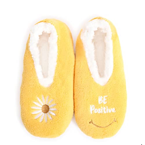 Splosh Hausschuhe Damen Duo Blume Groß - Maschinenwaschbar - Rutschfeste Sohlen - Perfekt für Muttertag von Splosh