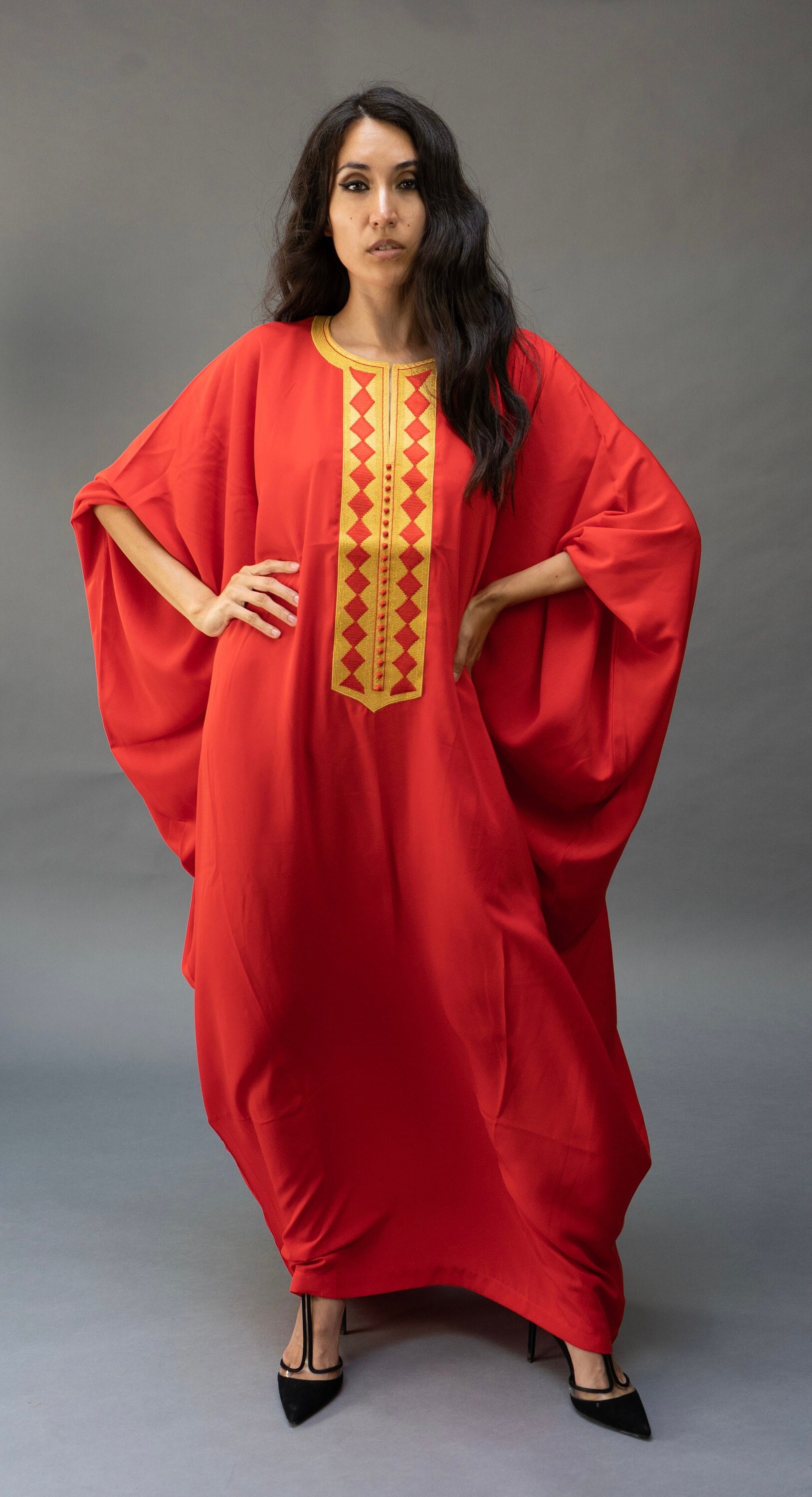Handstickerei Kaftan Kleid Handstickerei Kaftan Kleid von SplurgebyTs